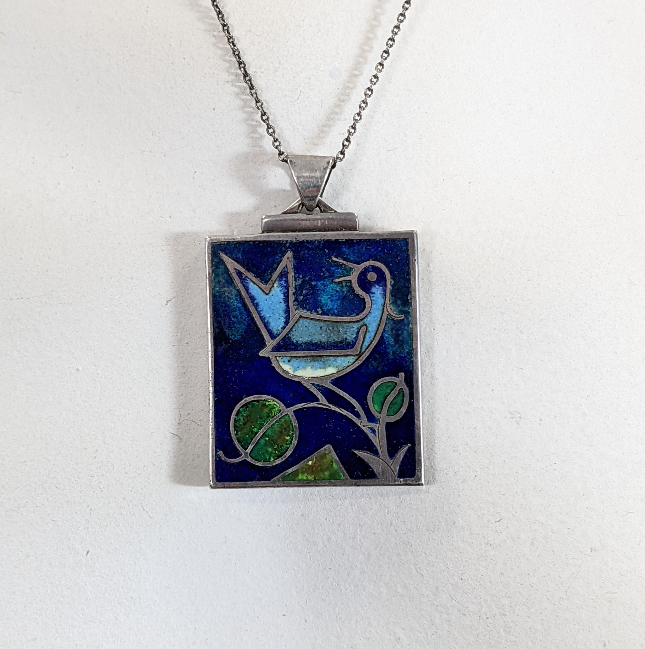 Modernist Enamel Pendant, Germany In Excellent Condition For Sale In New York, NY