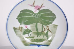 Modernist Enameled Ceramic Plate