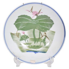 Assiette en céramique émaillée moderniste