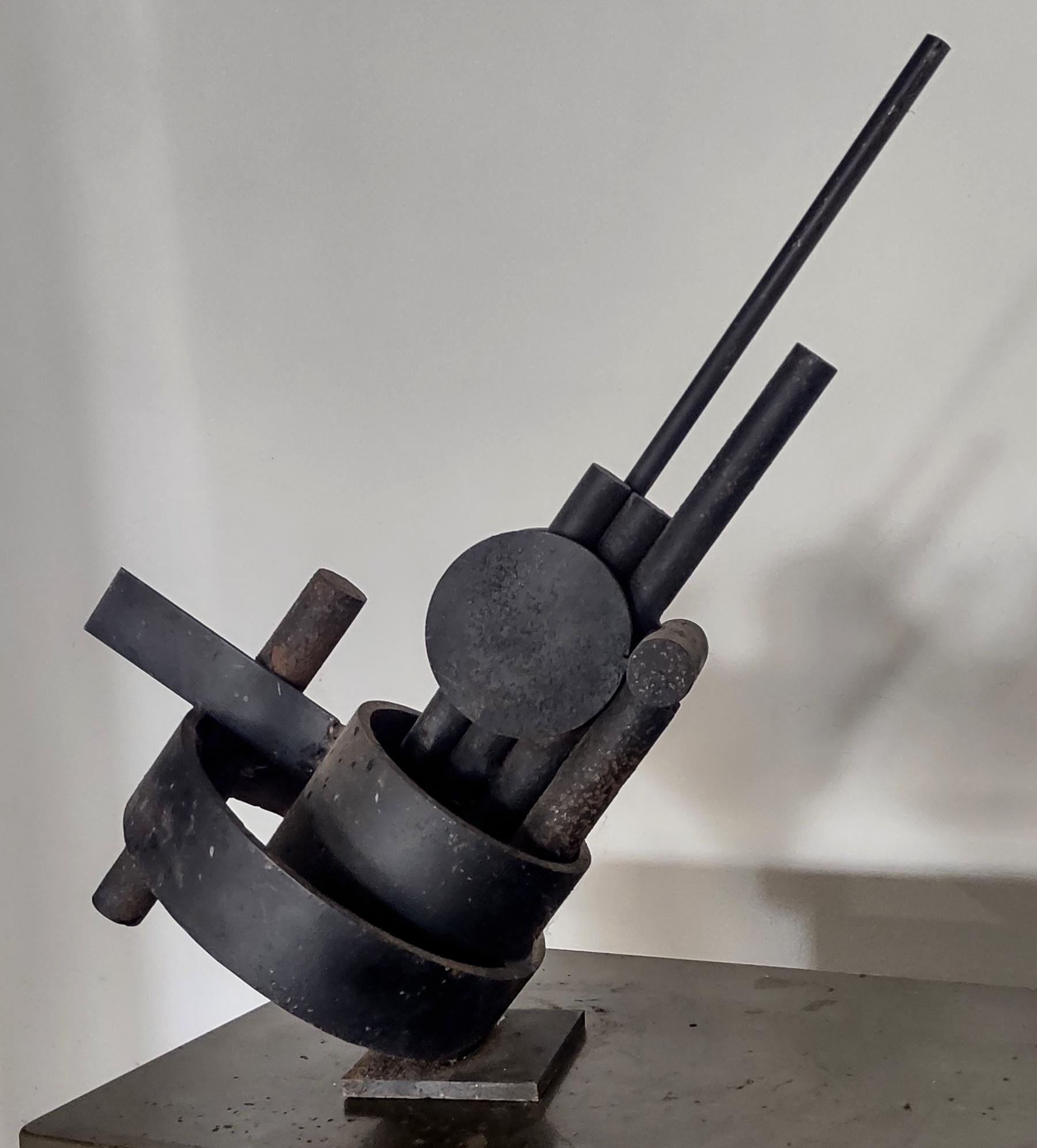 Architektonische Skulptur aus emailliertem Stahl im modernistischen Stil  „Senalizar“ Patrick O'Brien  (Moderne) im Angebot