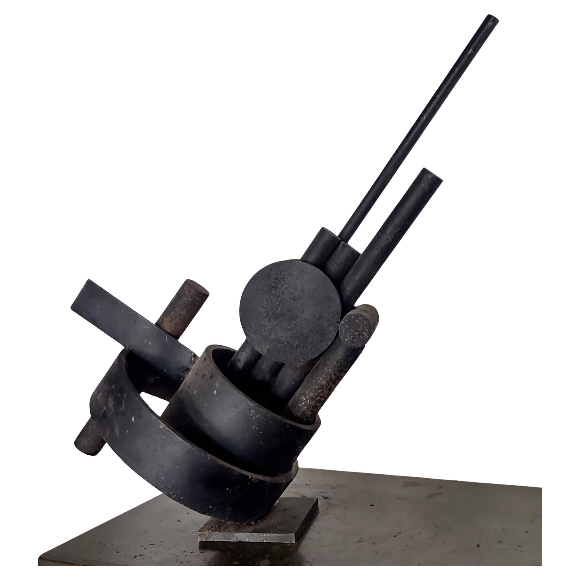Modernist Enameled Steel Architectural Sculpture  "Senalizar" Patrick O'Brien  For Sale