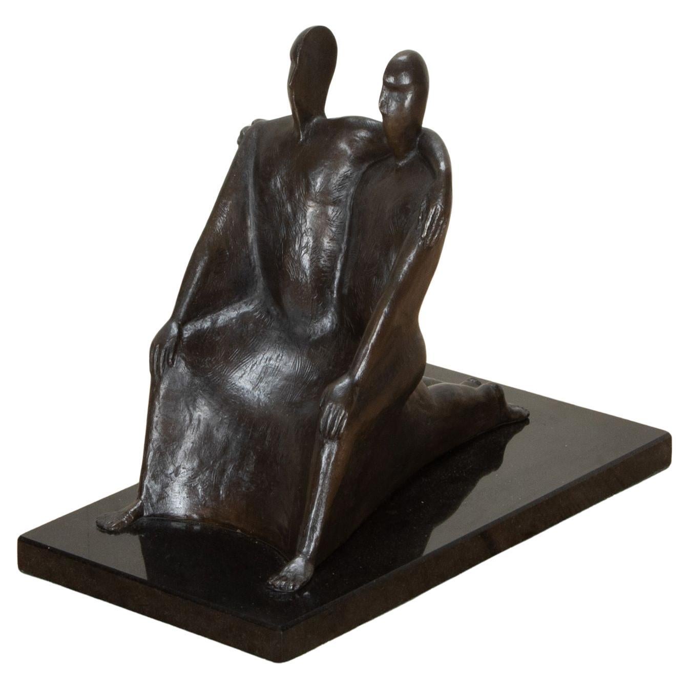 Bronce inglés modernista "Géminis" de William Harling en venta