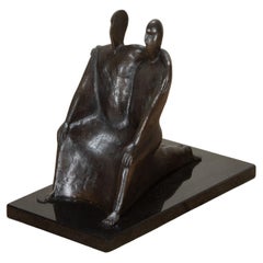 Bronce inglés modernista "Géminis" de William Harling