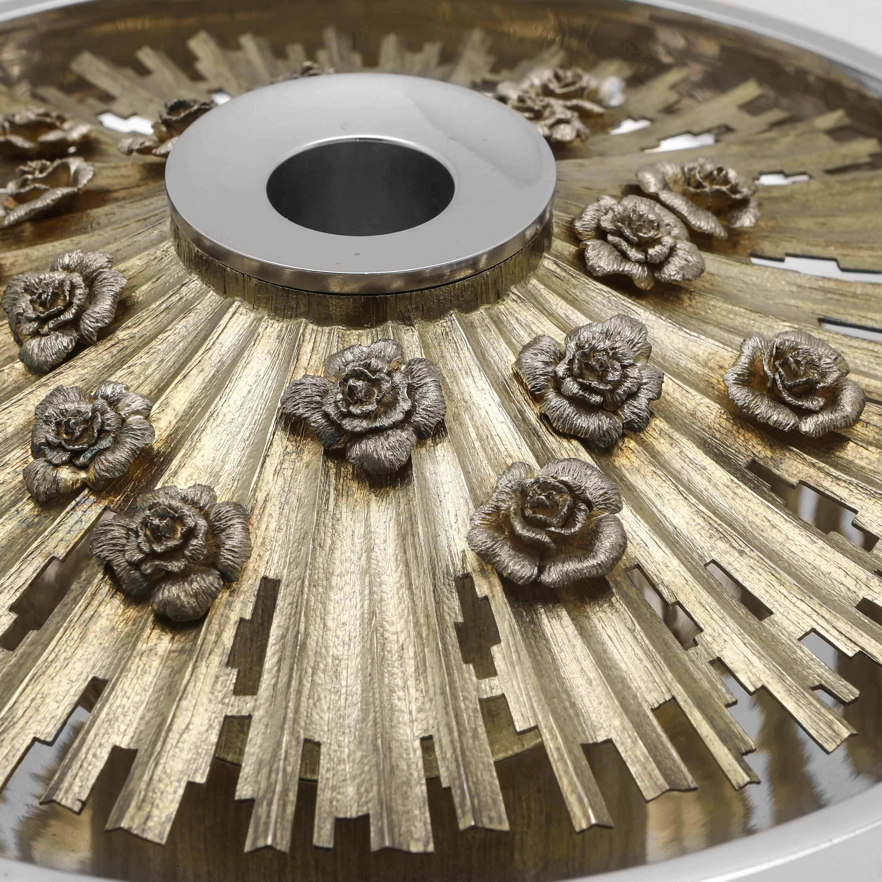 Modernist English Sterling Silver Rose Bowl by Christopher Lawrence, 1978 (Englisch) im Angebot