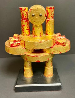 Modernist Ervin Neuhaus (Newhaus) Sculpture Gold Man