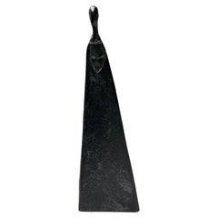 Modernist Female Figural Bronze Sculpture in Style of Sydney Kumalo