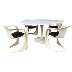 Modernist Fiberglass Space Age Dining Set "Casalino" by Alexander Begge