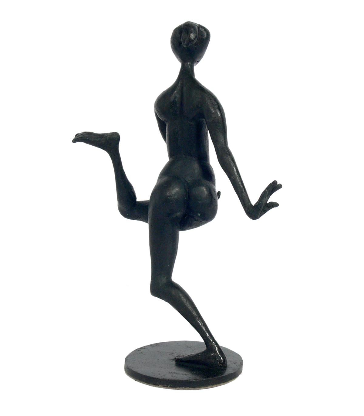 Italian Modernist Figural Bronze Sculptures by Hugo Daini