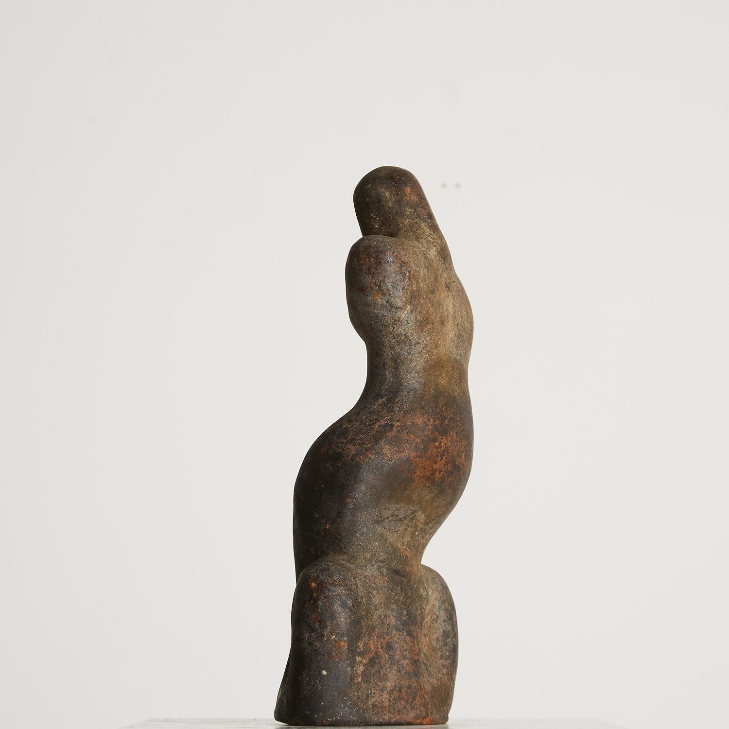Milieu du XXe siècle Sculpture céramique moderniste
