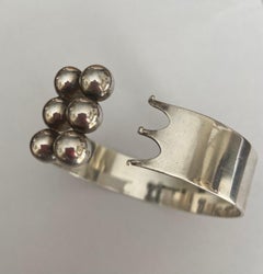 Bracciale modernista finlandese in argento sterling