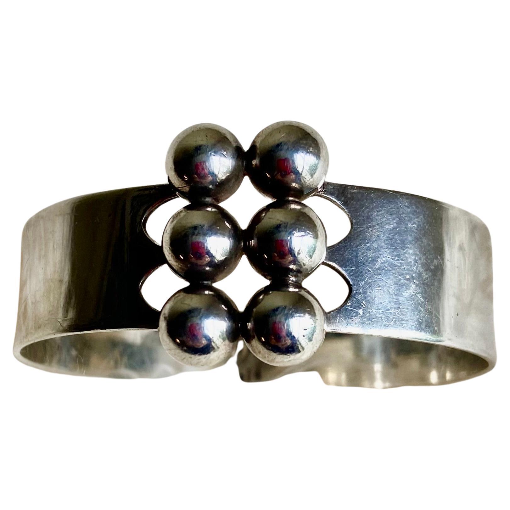 Modernistische Finnische Sterling Silber Manschette