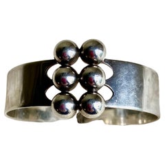 Bracciale modernista finlandese in argento sterling
