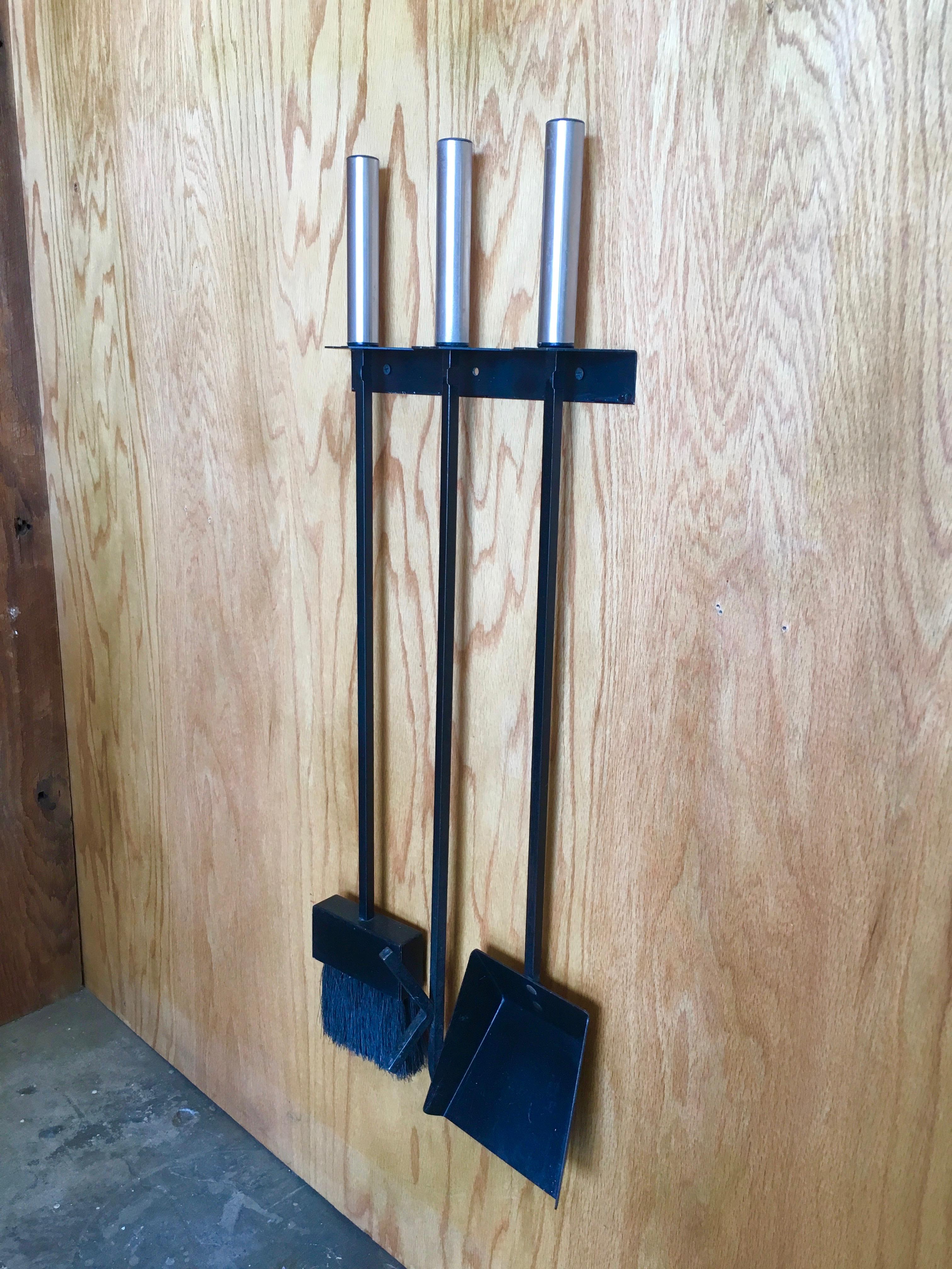 wall mounted fire tools