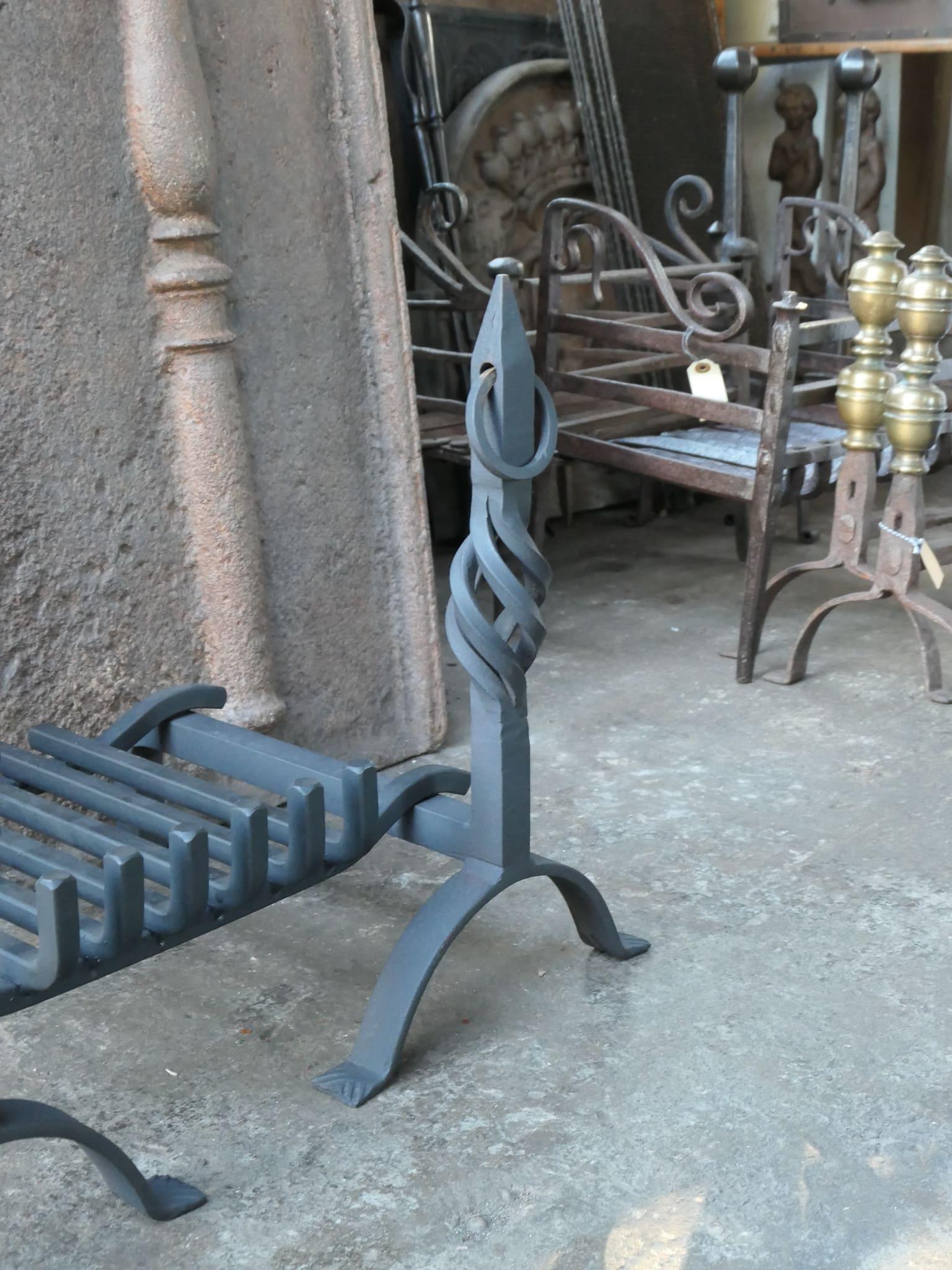 Grille de cheminée moderniste, grille de cheminée Bon état - En vente à Soest, NL