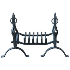 Modernist Fireplace Grate, Fire Grate