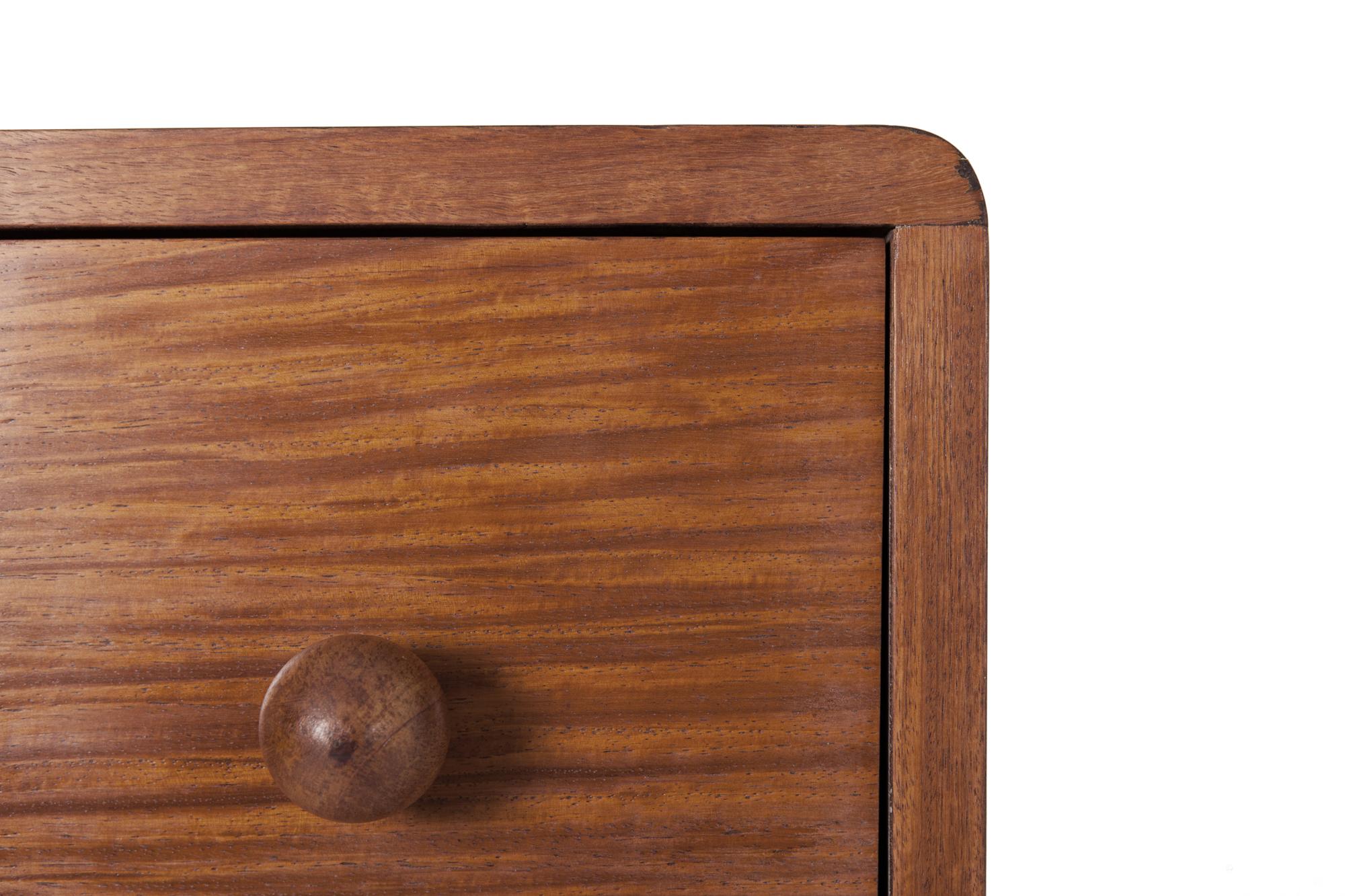 Modernist Five-Drawer Chest in Bubinga wood  3
