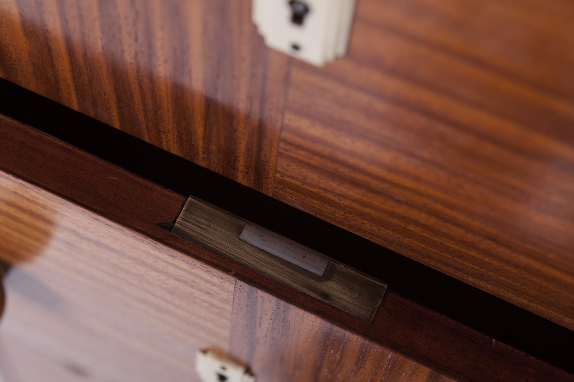 Modernist Five-Drawer Chest in Bubinga wood  4