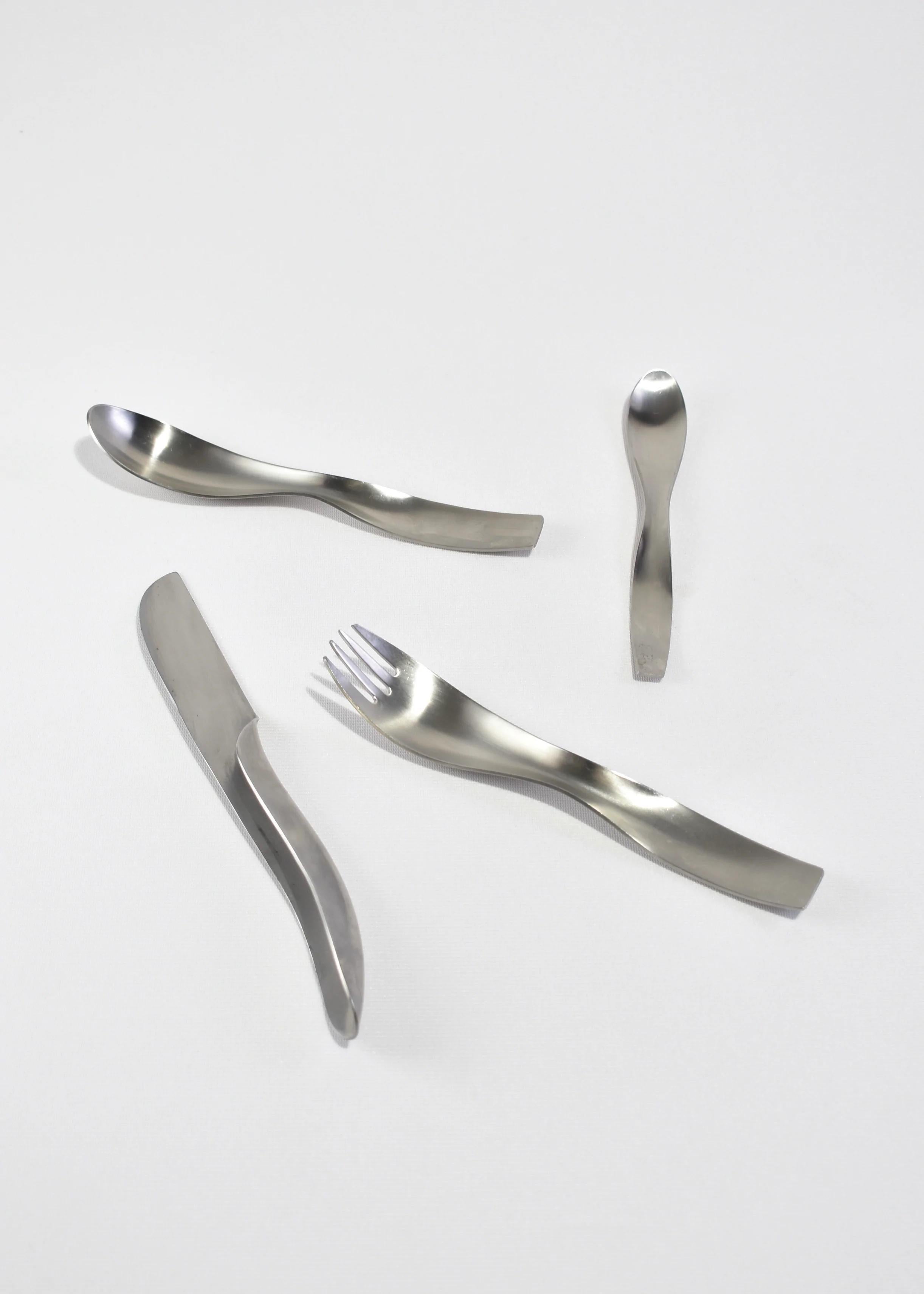 Modernist Flatware Set at 1stDibs