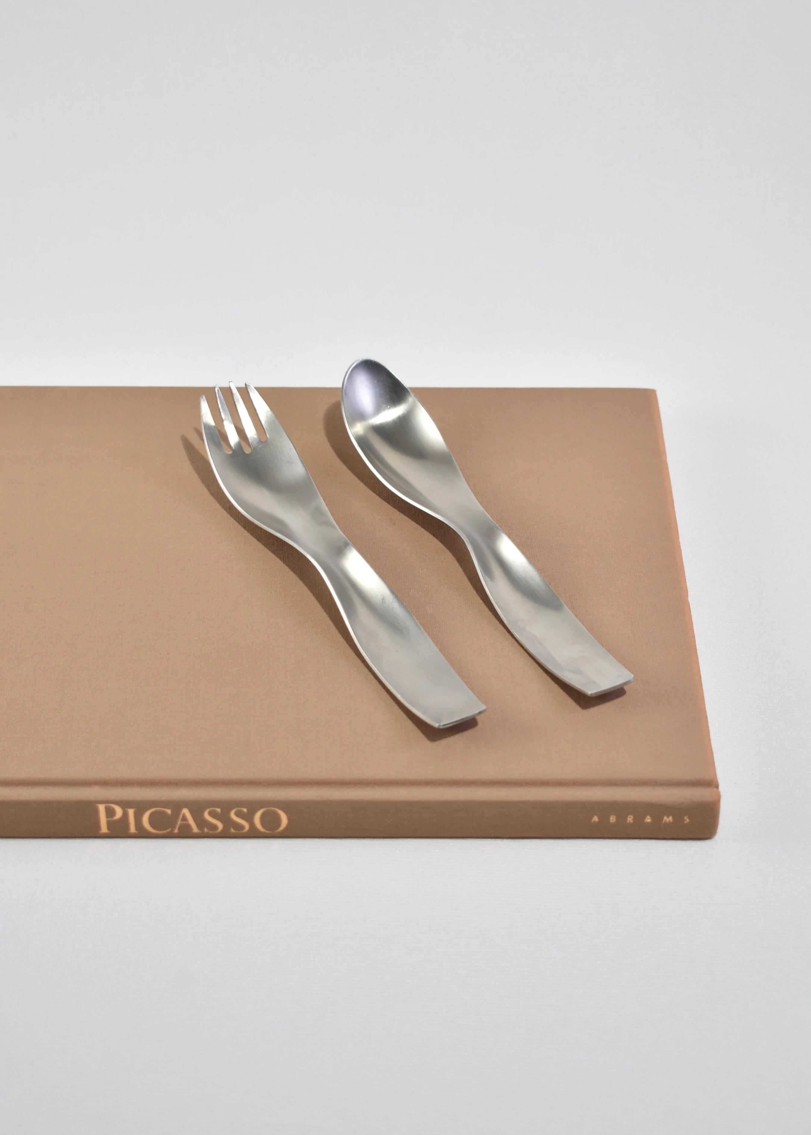 Modernist Flatware Set at 1stDibs