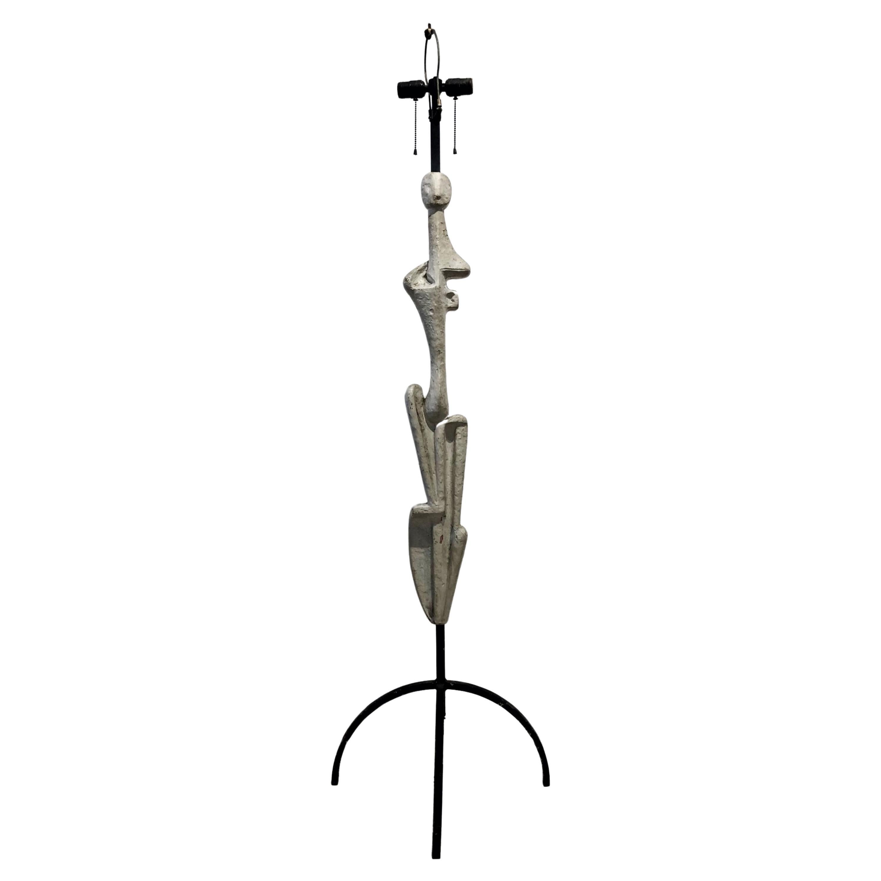 Modernistische Stehlampe der Moderne in der Art von Alberto Giacometti, spätes XX. Jahrhundert im Angebot