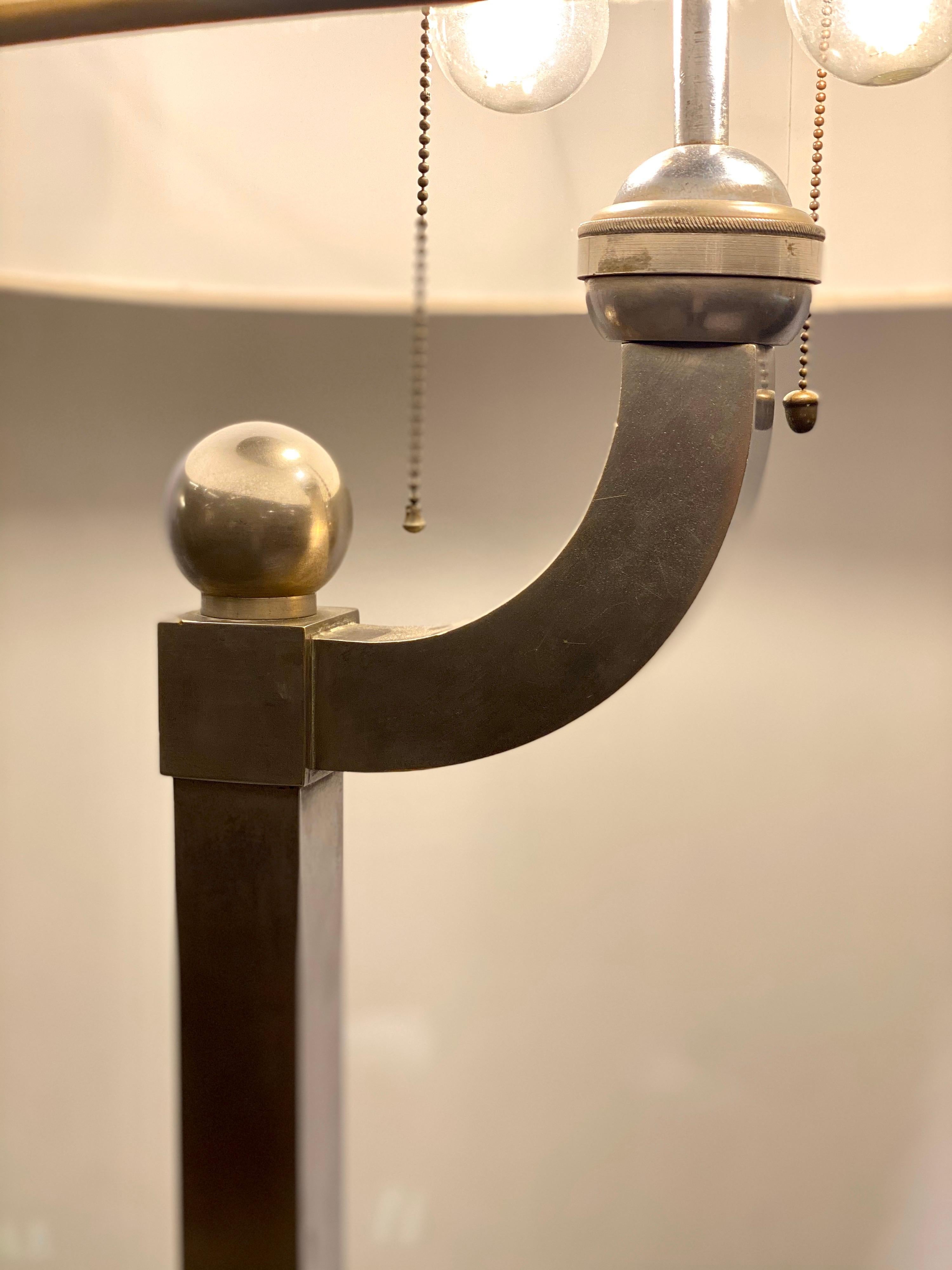 Modernist Floor Lamp in the Taste of Jaques Adnet, 1930s 1