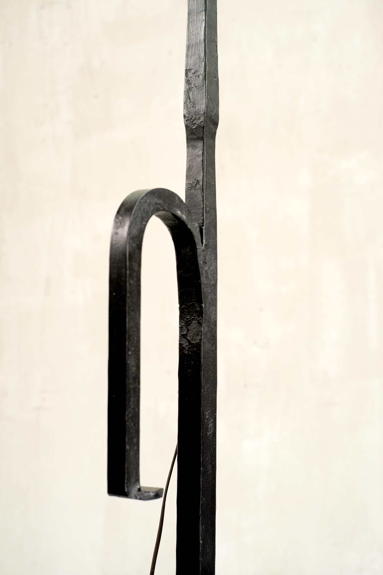 Other Modernist Floor Lamp in Wrought Iron, France, 1960 For Sale