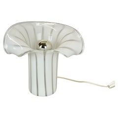 Modernist floral Murano glass table light in style of GINO VISTOSI, Italy 1970s