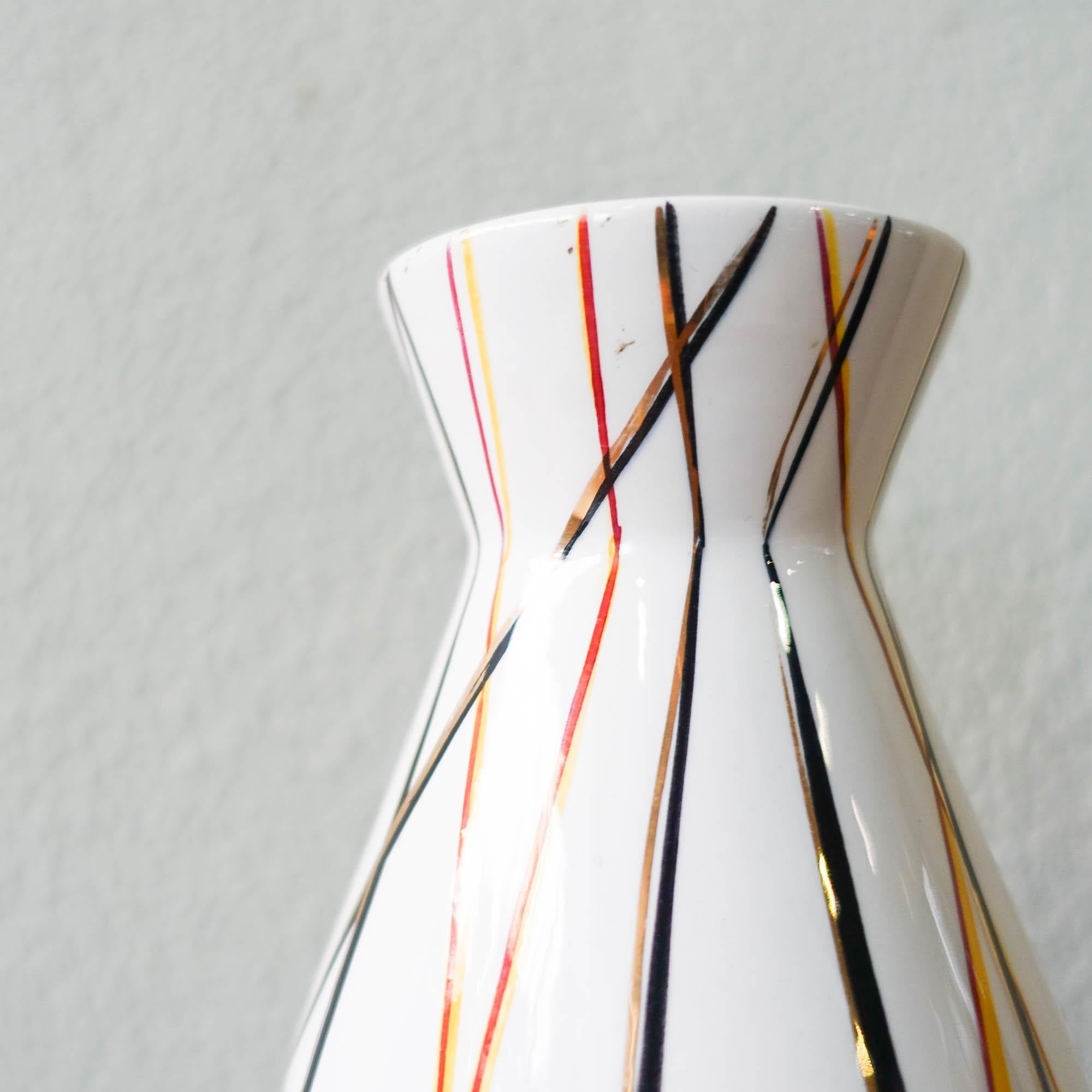 Modernist Flower Vase in Ceramic, by Vitriv, Portugal, 1950's For Sale 1