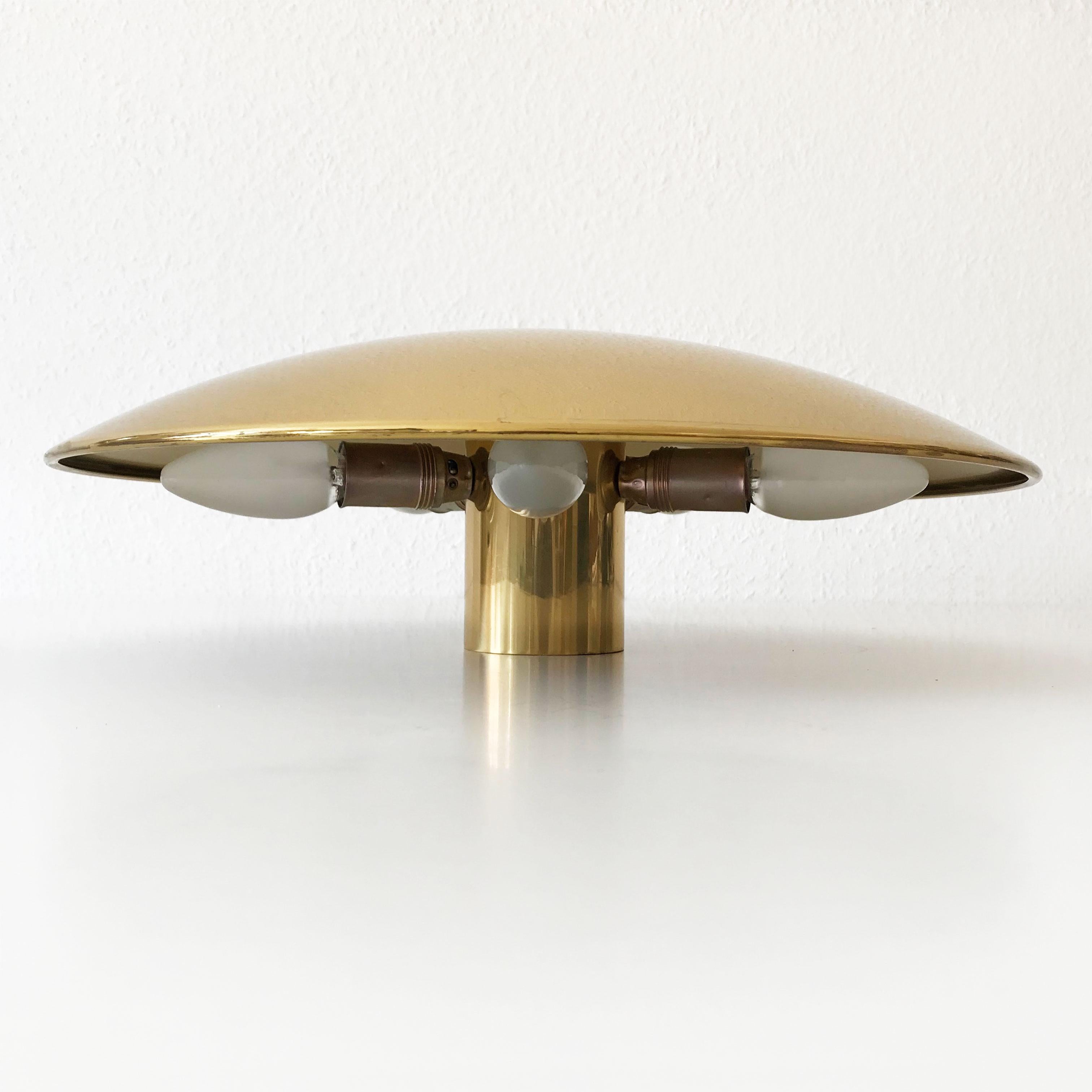 Modernist Flush Mount or Wall Lamp by Florian Schulz, Germany, 1980s 3