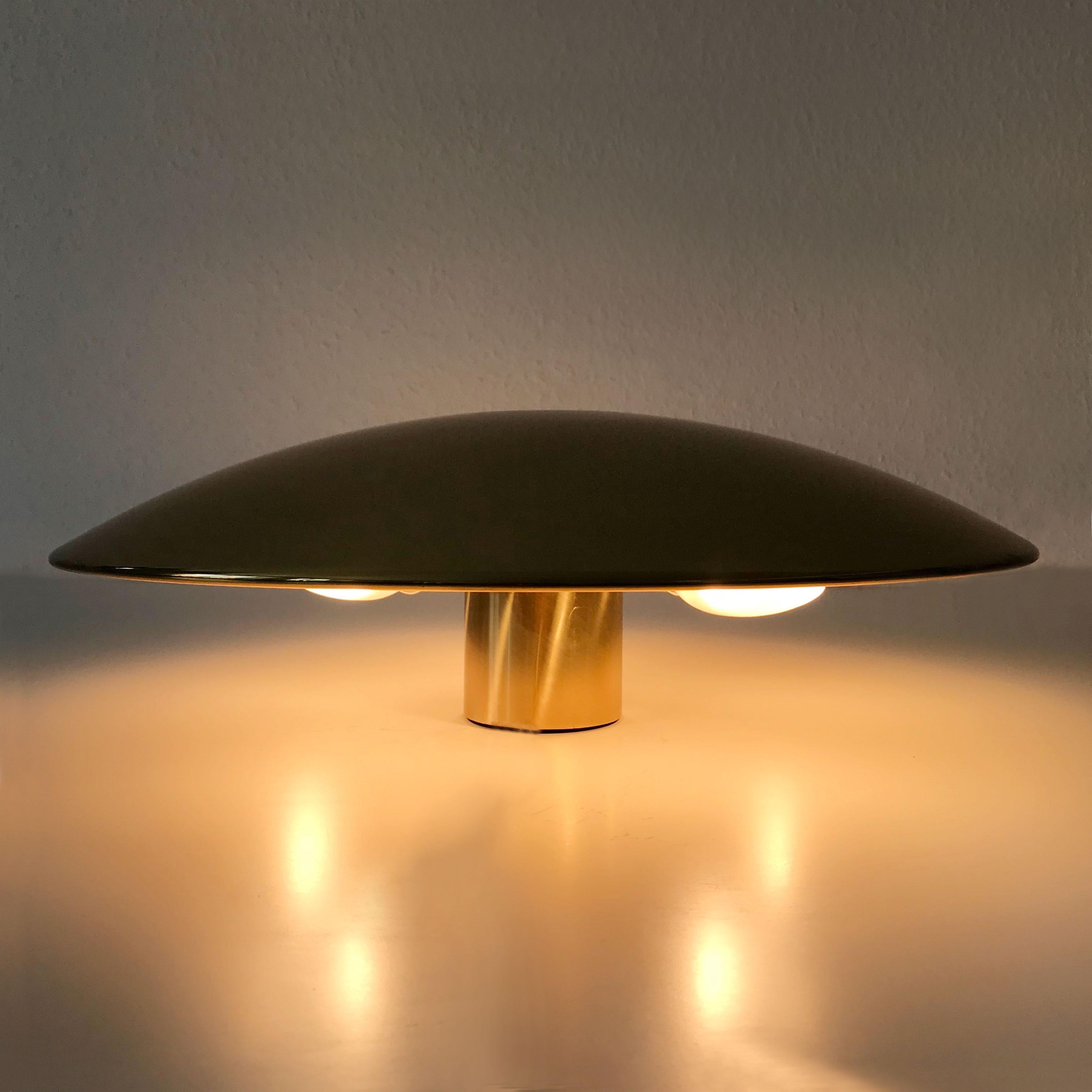 Modernist Flush Mount or Wall Lamp by Florian Schulz, Germany, 1980s 4