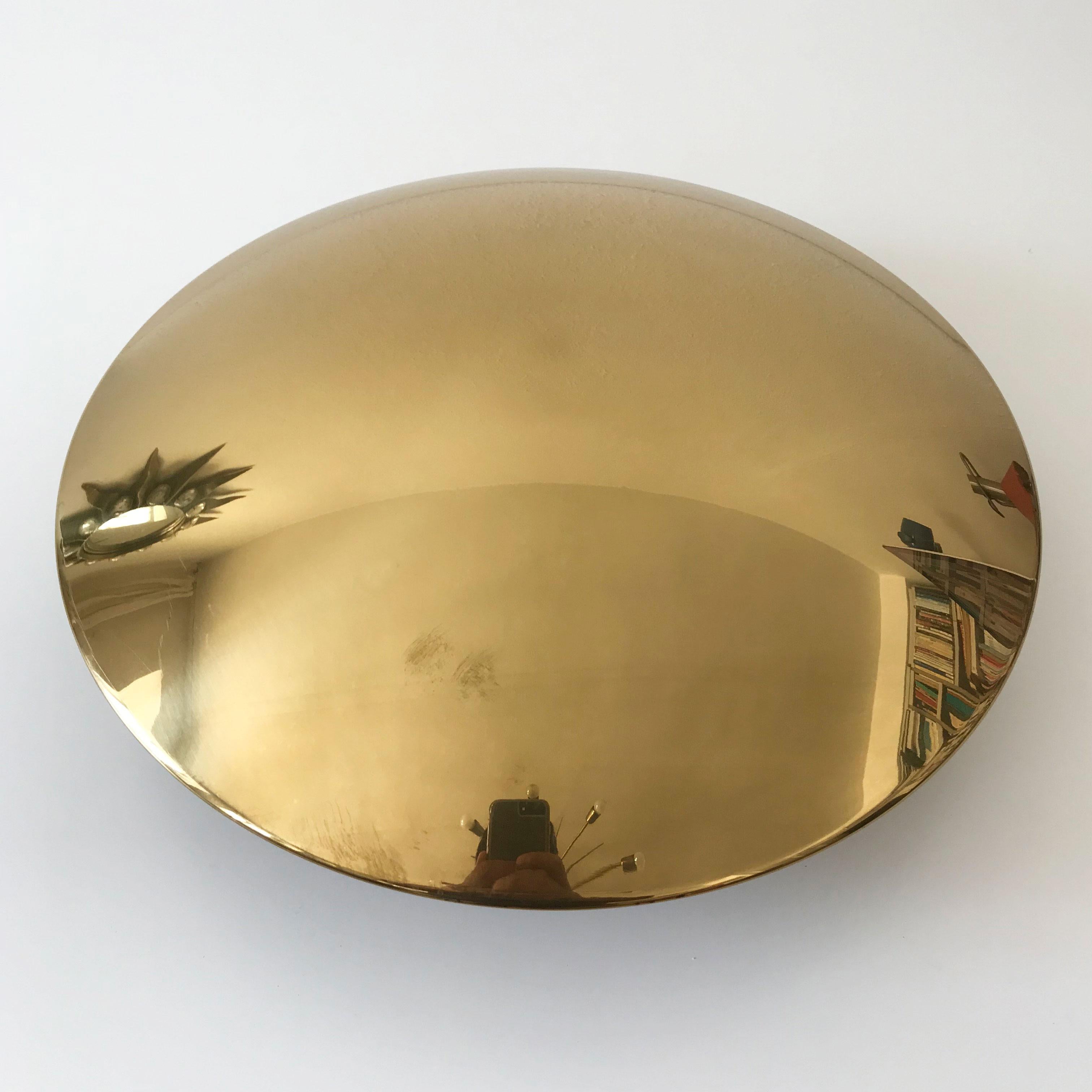 Mid-Century Modern Modernist Flush Mount or Wall Lamp by Florian Schulz, Germany, 1980s