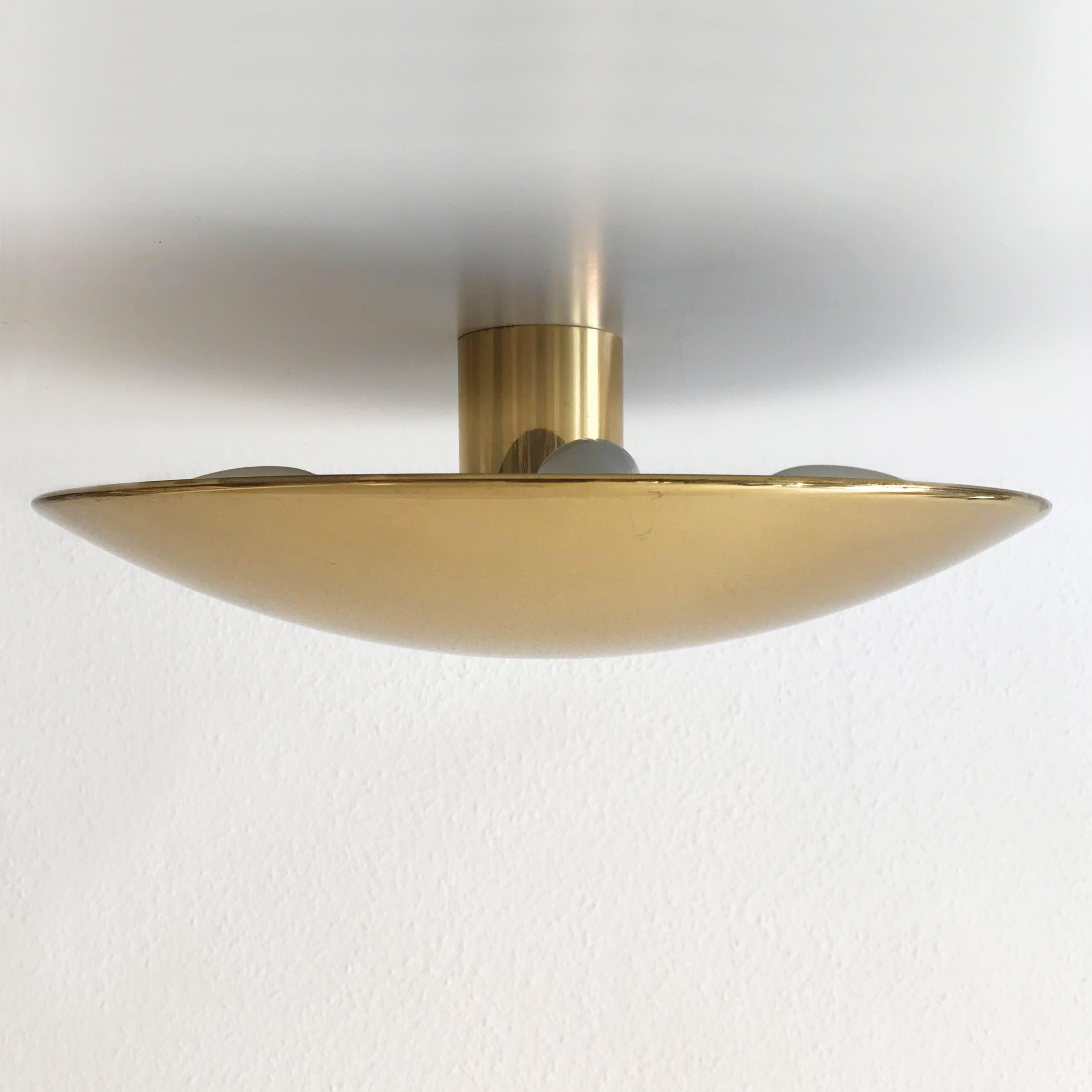 Modernist Flush Mount or Wall Lamp by Florian Schulz, Germany, 1980s In Excellent Condition In Munich, DE