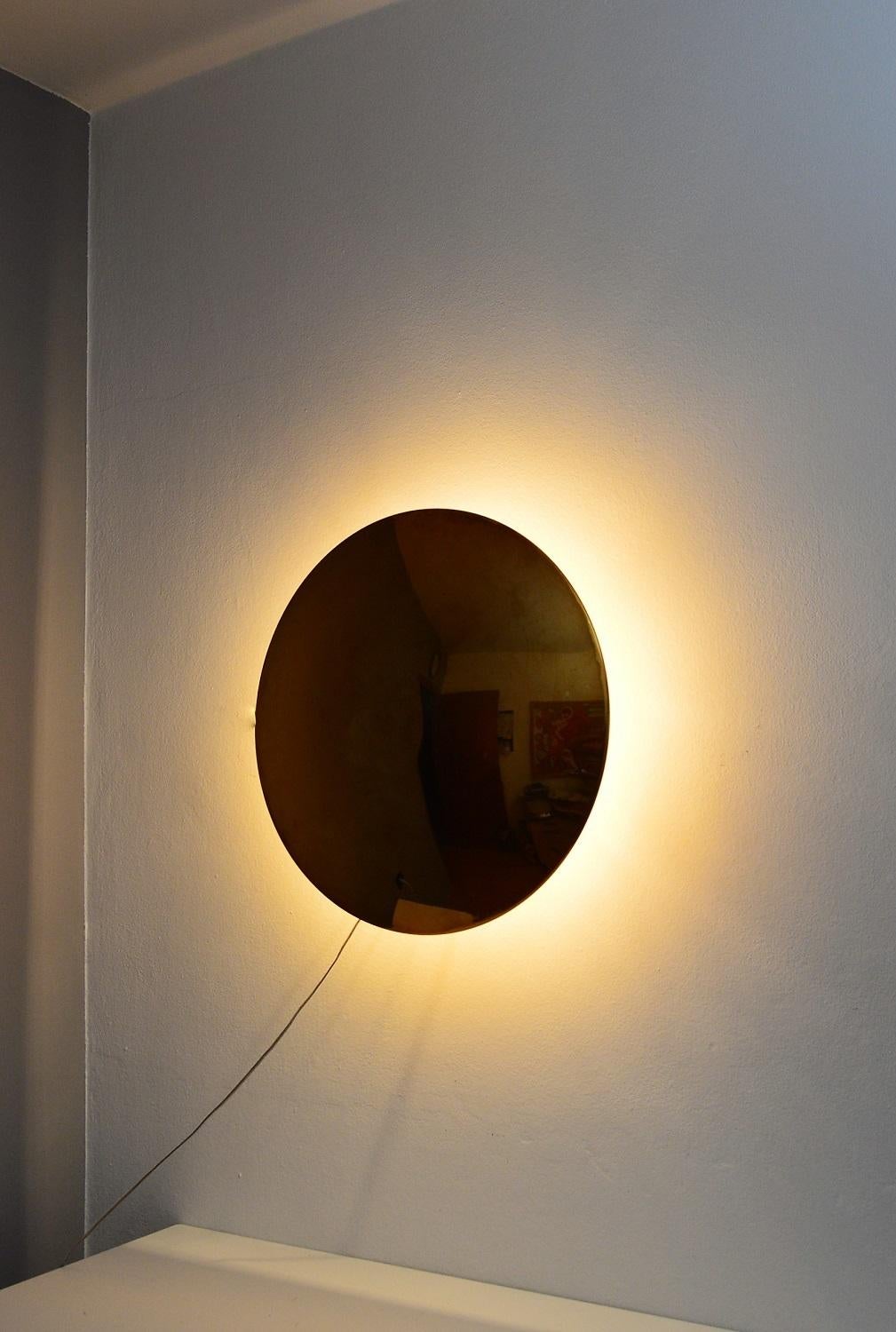 Modernist Flushmount or Wall Light in Brass by Florian Schulz, 1980s 3