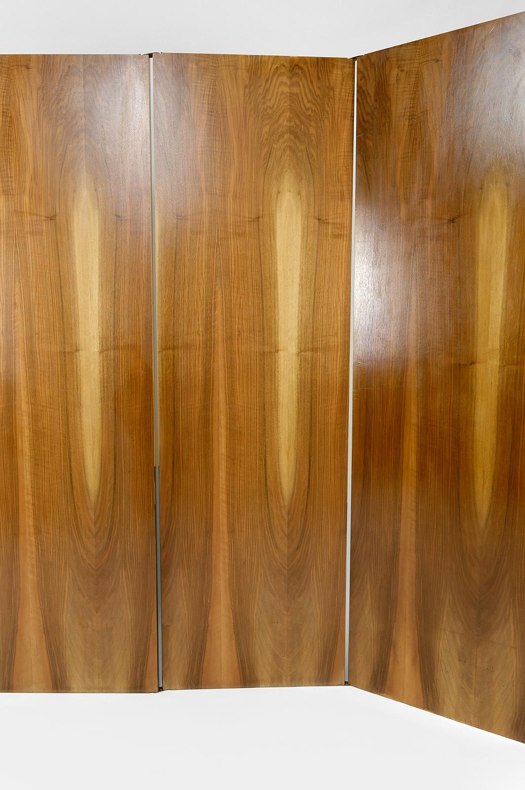 Modernist folding screen / room divider / paravent in Art Deco style, Circa 1970 4