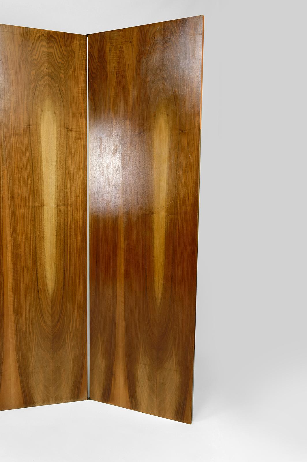 Modernist folding screen / room divider / paravent in Art Deco style, Circa 1970 5
