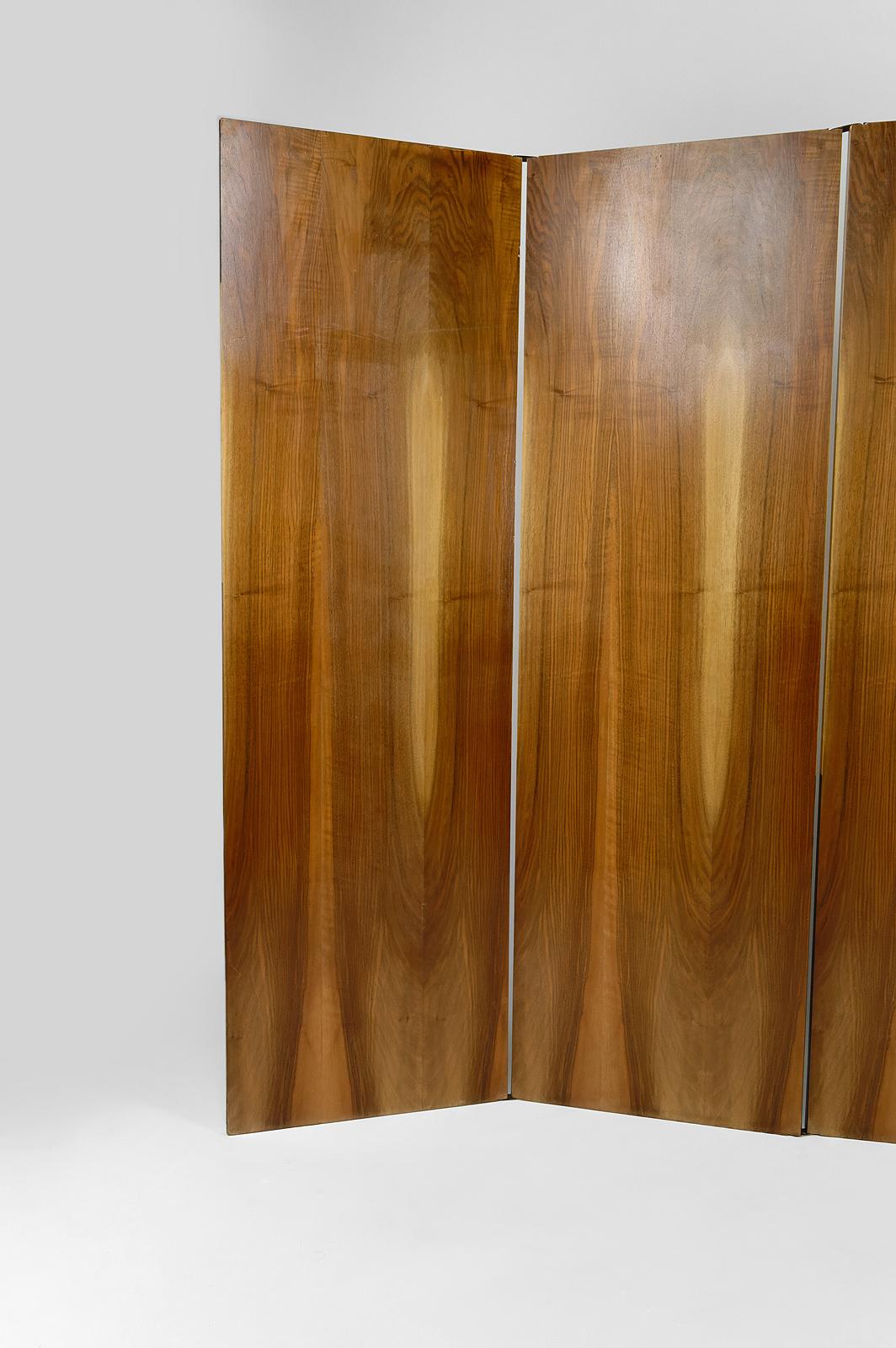 Modernist folding screen / room divider / paravent in Art Deco style, Circa 1970 2