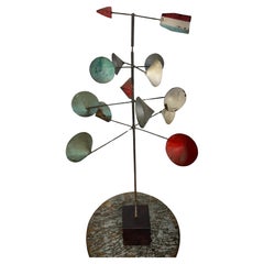 Modernist Folk Art George Nelson/ Calder Style Kinetic Sculptural Weathervane