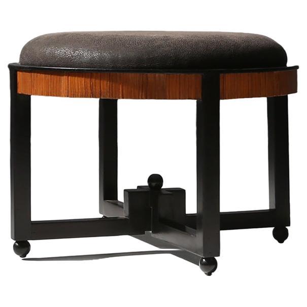 Modernist footstool in the style of Huib Hoste 1920 For Sale