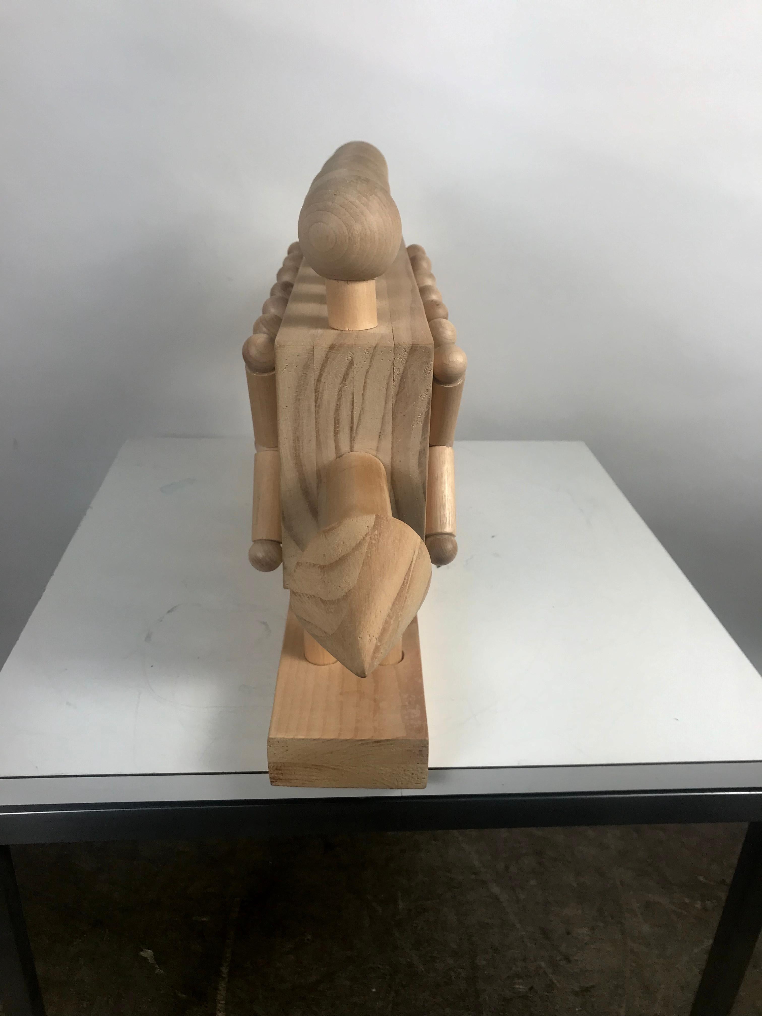 American Modernist Francis Toole Natural Wood Sculpture