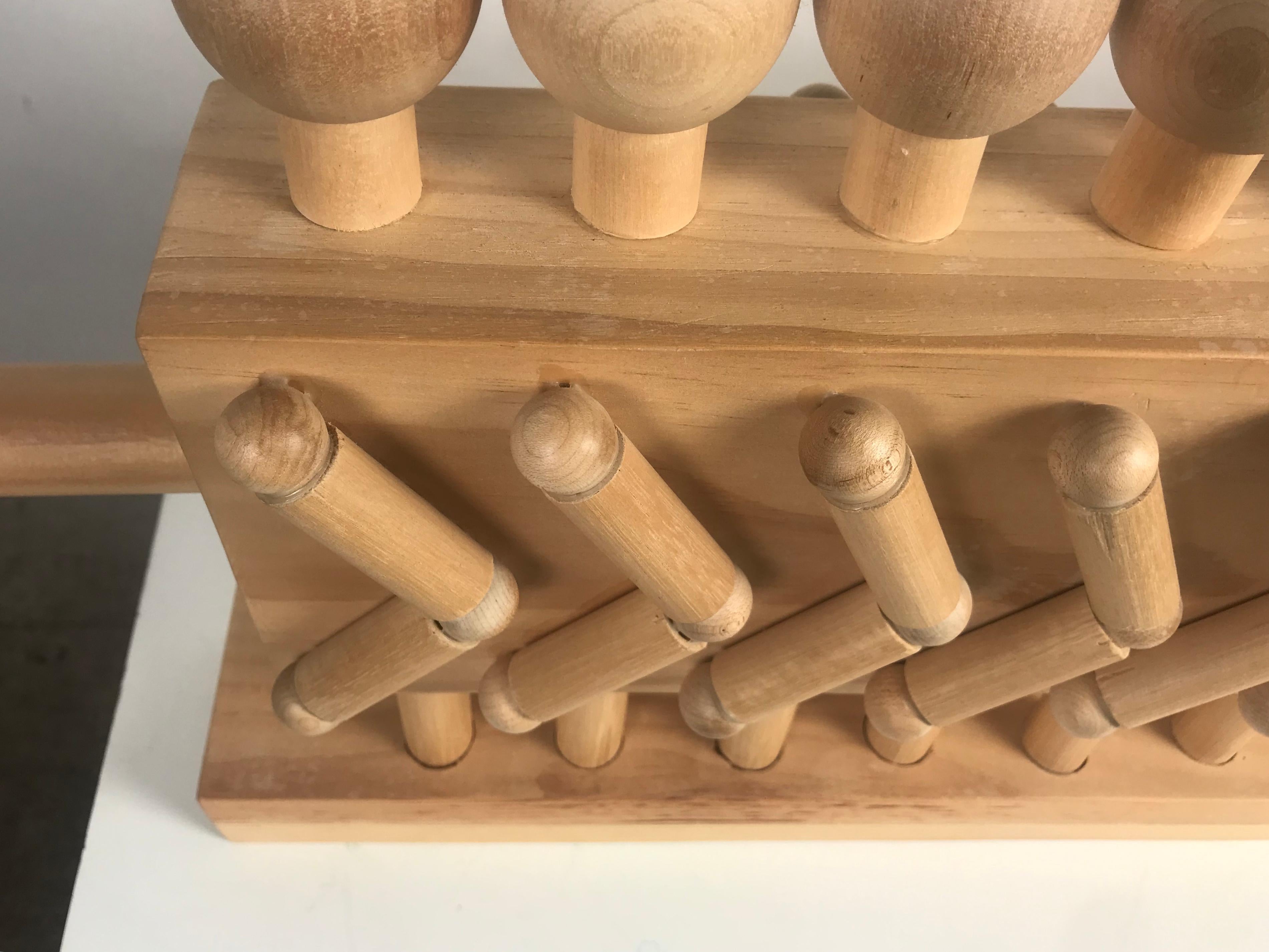 Hand-Carved Modernist Francis Toole Natural Wood Sculpture