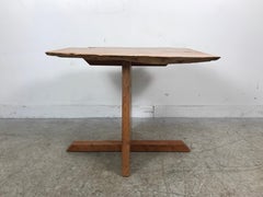 Modernist Free Edge Table in the Manner of George Nakashima by Alex Phillips