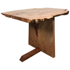 Modernist Free Edge Table in the Manner of George Nakashima by Alex Phillips