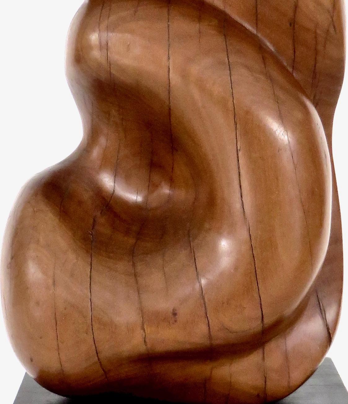Modernist French Abstract Carved Wood Bio Morphic Sculpture 10