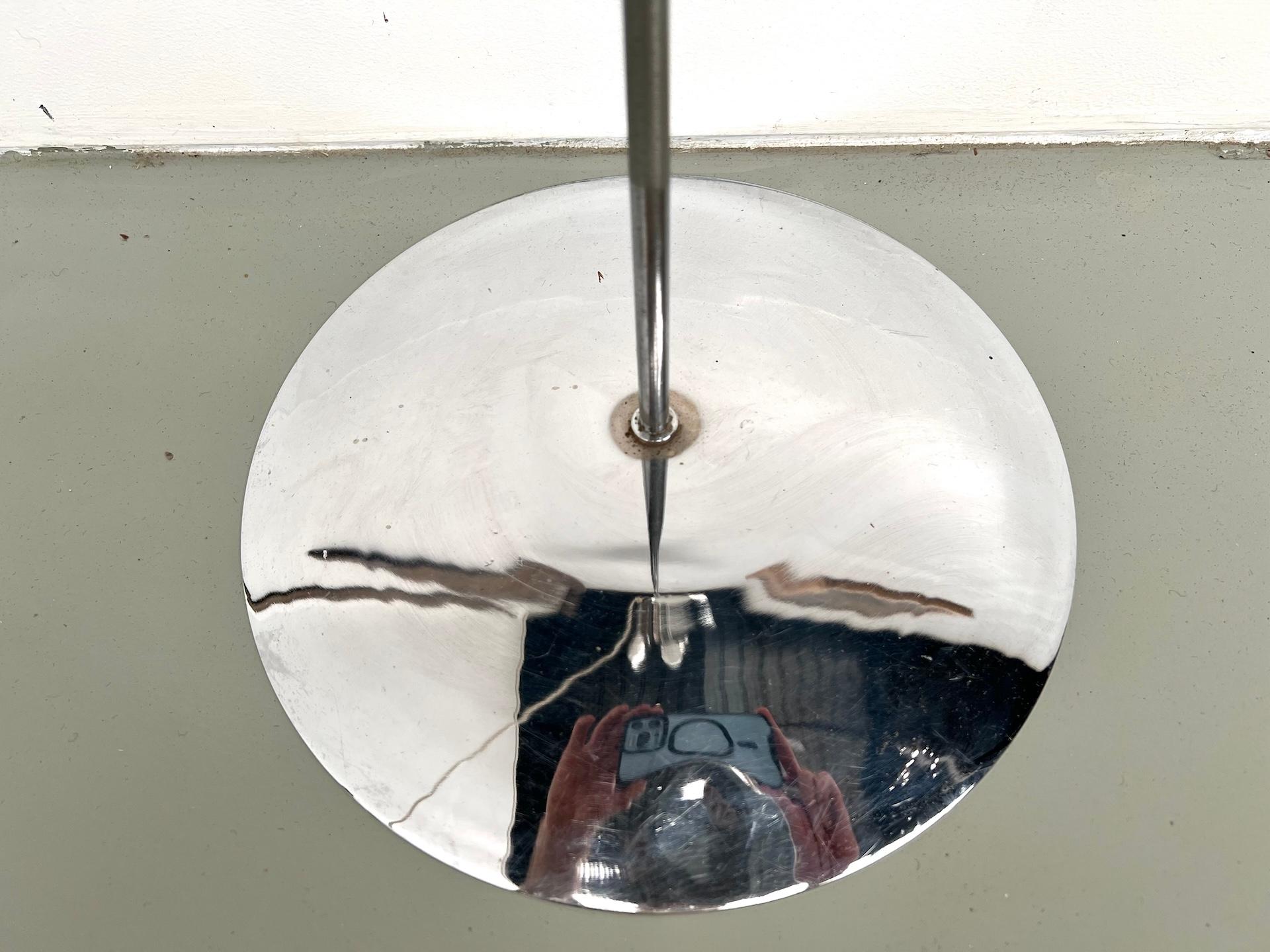 Modernist french chrome flower-shaped floor lamp, circa 1970 For Sale 4
