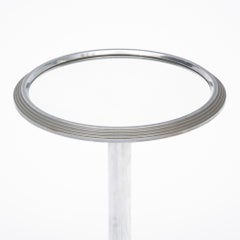 Modernist French Chrome Side Table
