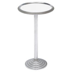 Modernist French Chrome Side Table