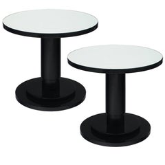 Modernist French Ebonized Bistro Tables