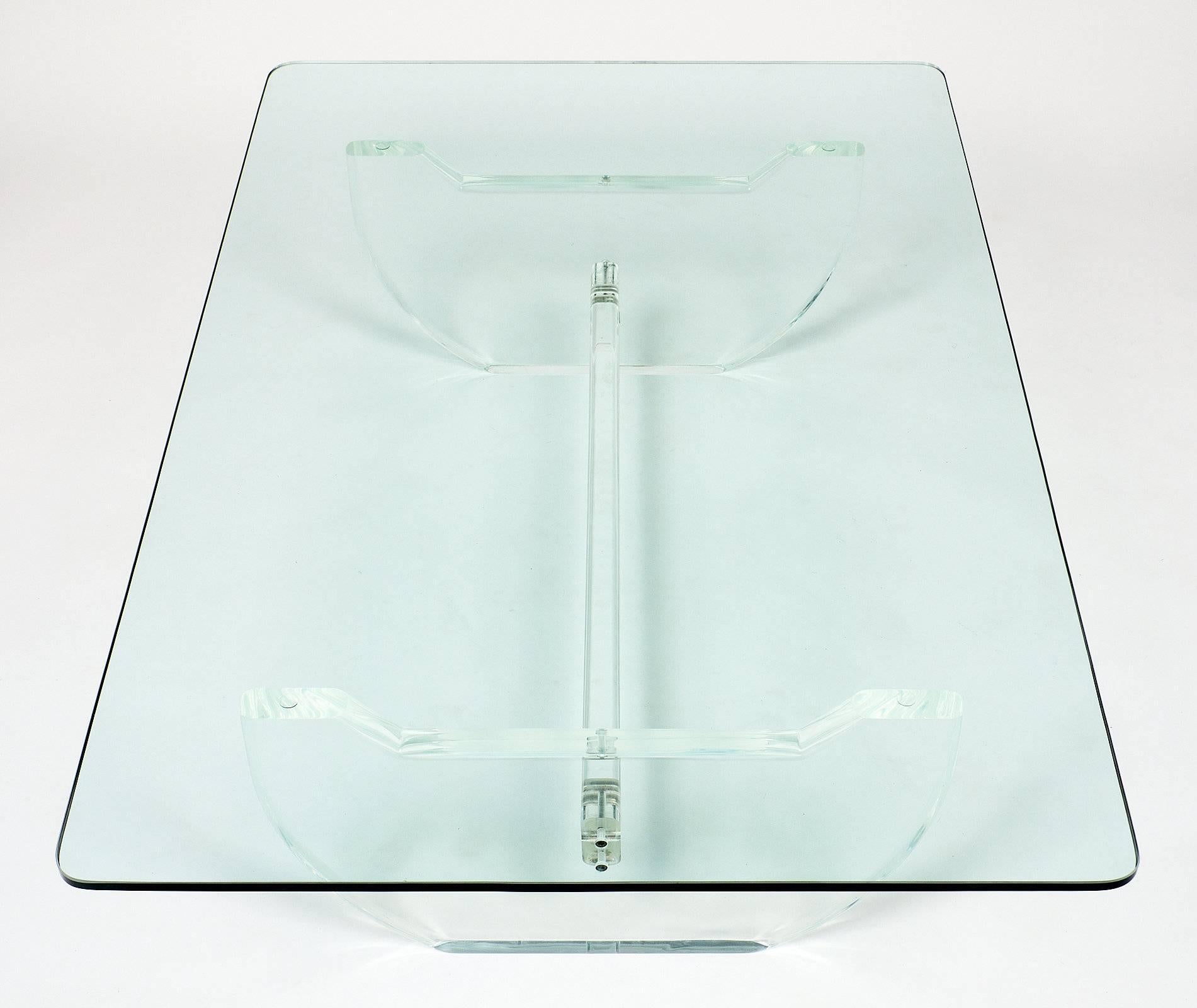 Modernist French Lucite Coffee Table 2