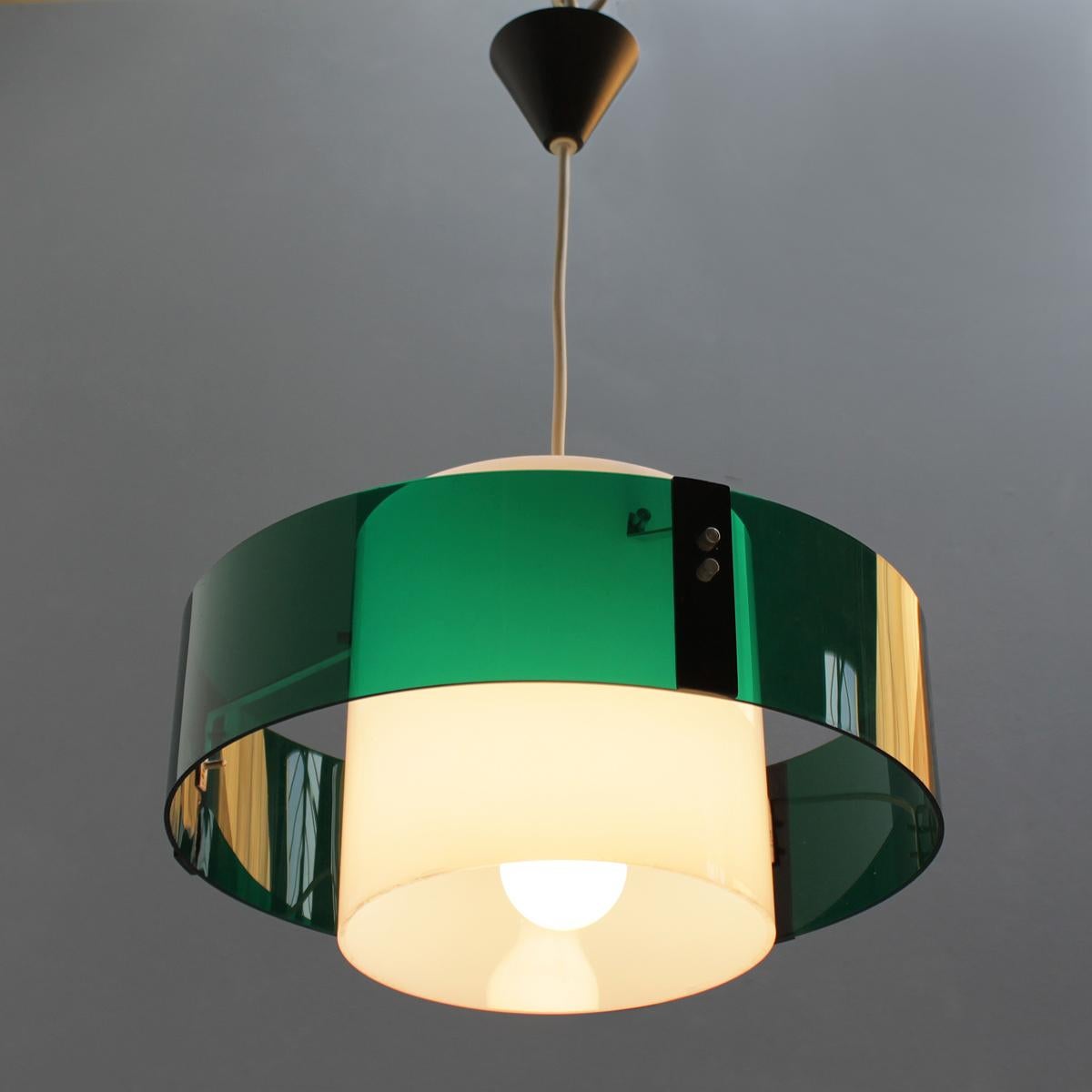Mid-20th Century Modernist French Pendant Lamp