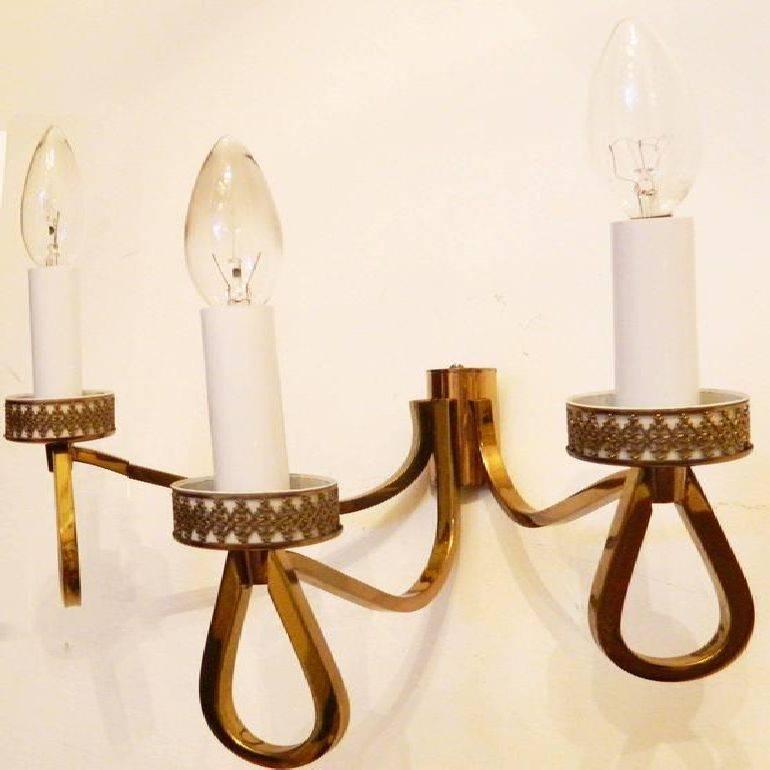 Modernist French Sconces In Excellent Condition In Miami, FL